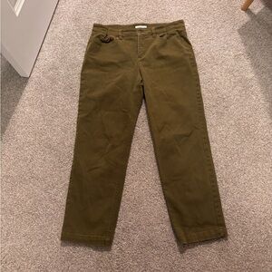 Jones New York Army Green Straight Jean